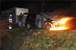 Melding 17.38 Prio 1 Brand Wegvervoer Auto Trekweg Buitenpost